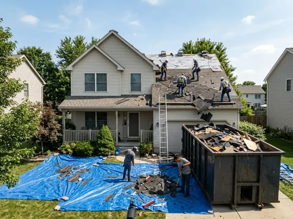 roof-replacement-debris-remova-004 — frequently asked questions, Cheapest Dumpster Rentals in Pikesville, MD